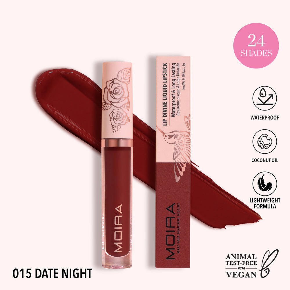 MOIRA - Lip Divine Liquid Lipstick (015, Date Night) (LDV015)