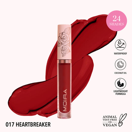 MOIRA - Lip Divine Liquid Lipstick (017, Hearbreaker) (LDV017)