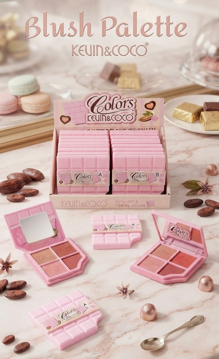 KEVIN&COCO Colors Blush Palette / 12pcs Display