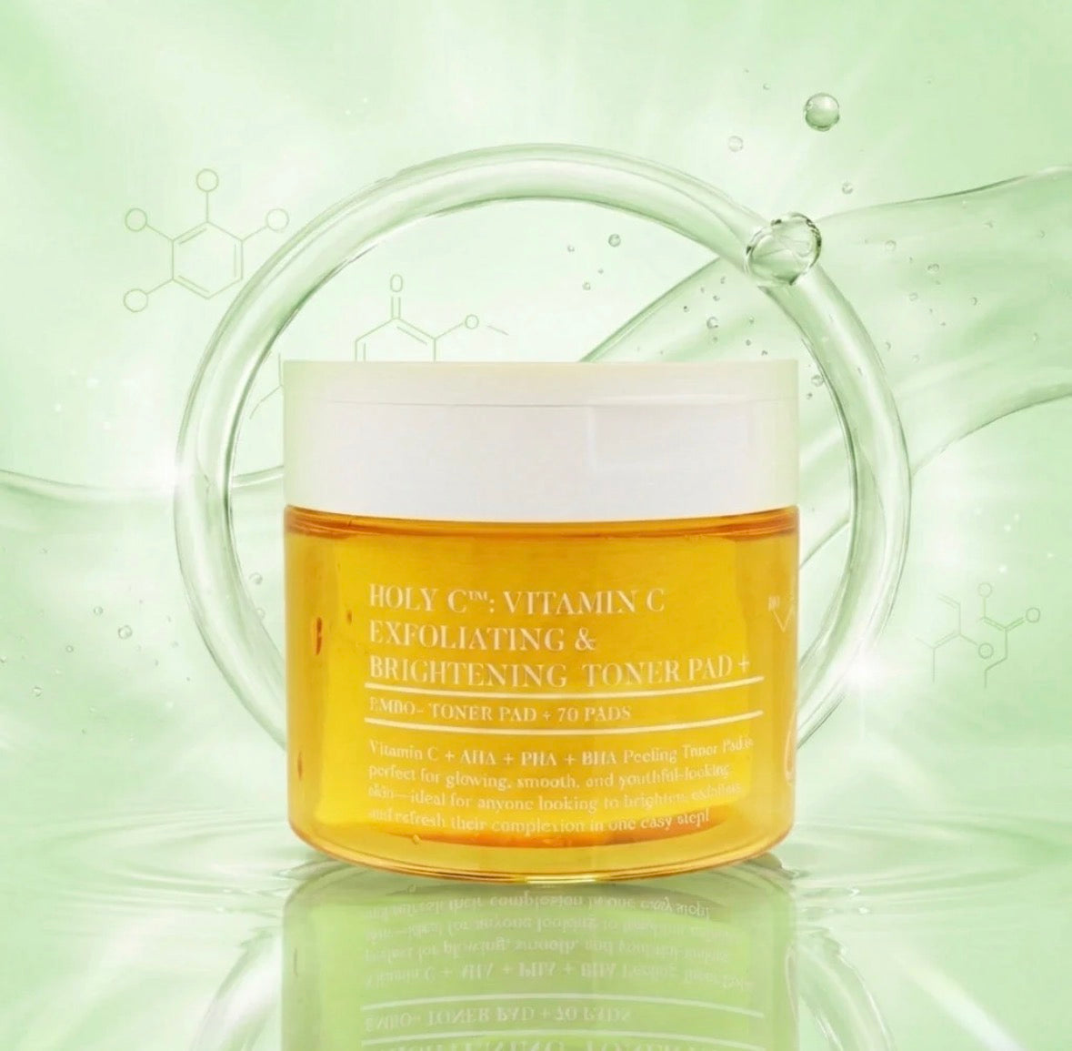 CHOC CHOC VITAMIN C + BHA + AHA + PHA (Dual-Sided Exfoliating Toner Pads) / 3pcs Pack