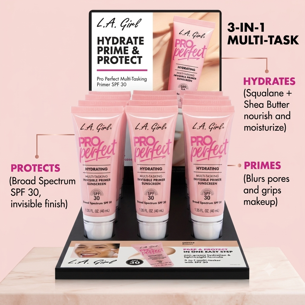 LA GIRL Pro Perfect Hydrating Primer Sunscreen SPF 30 / 12pcs Display