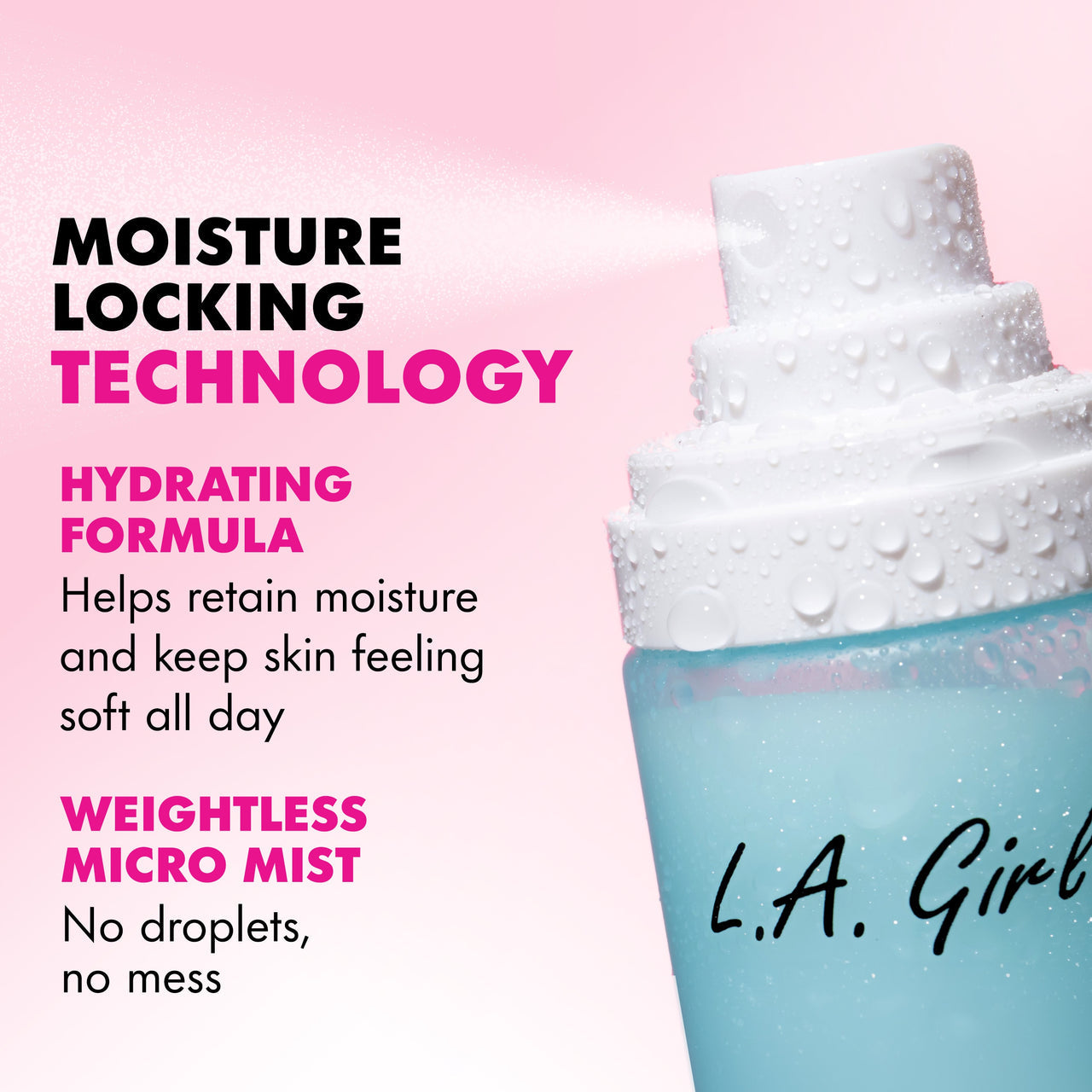 LA GIRL Pro Perfect Hydrating Dewy Finish Setting Spray / 12pcs Display
