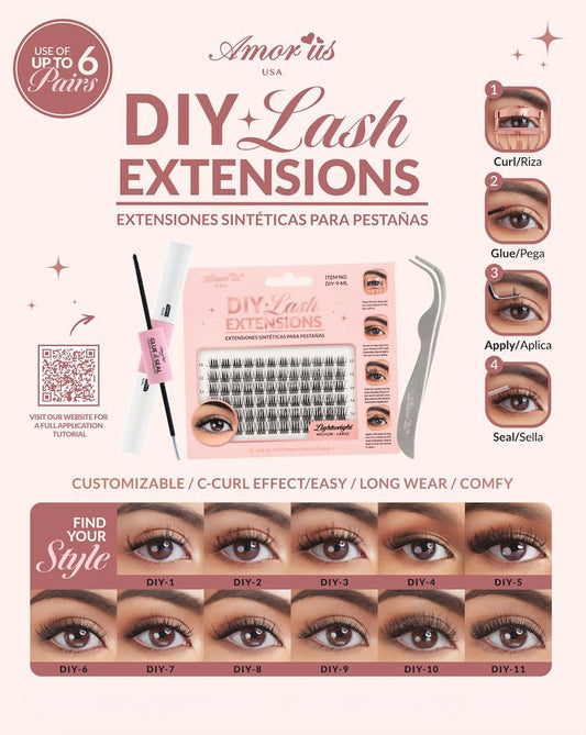 AMORUS Cluster DIY Lash Extensions | 6pcs Box