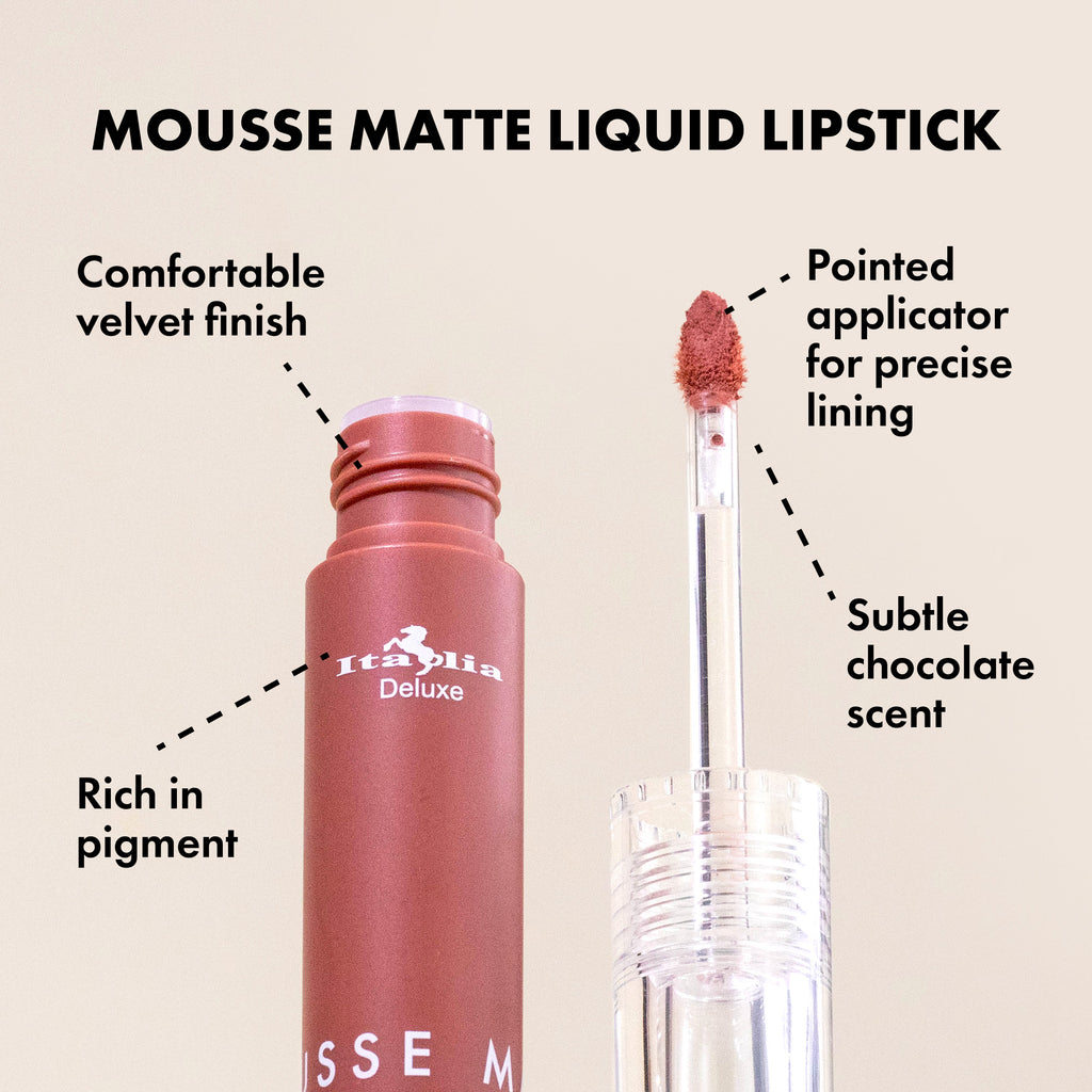 ITALIA Mousse Matte Liquid Lipstick  #190 / 72pcs Dispay