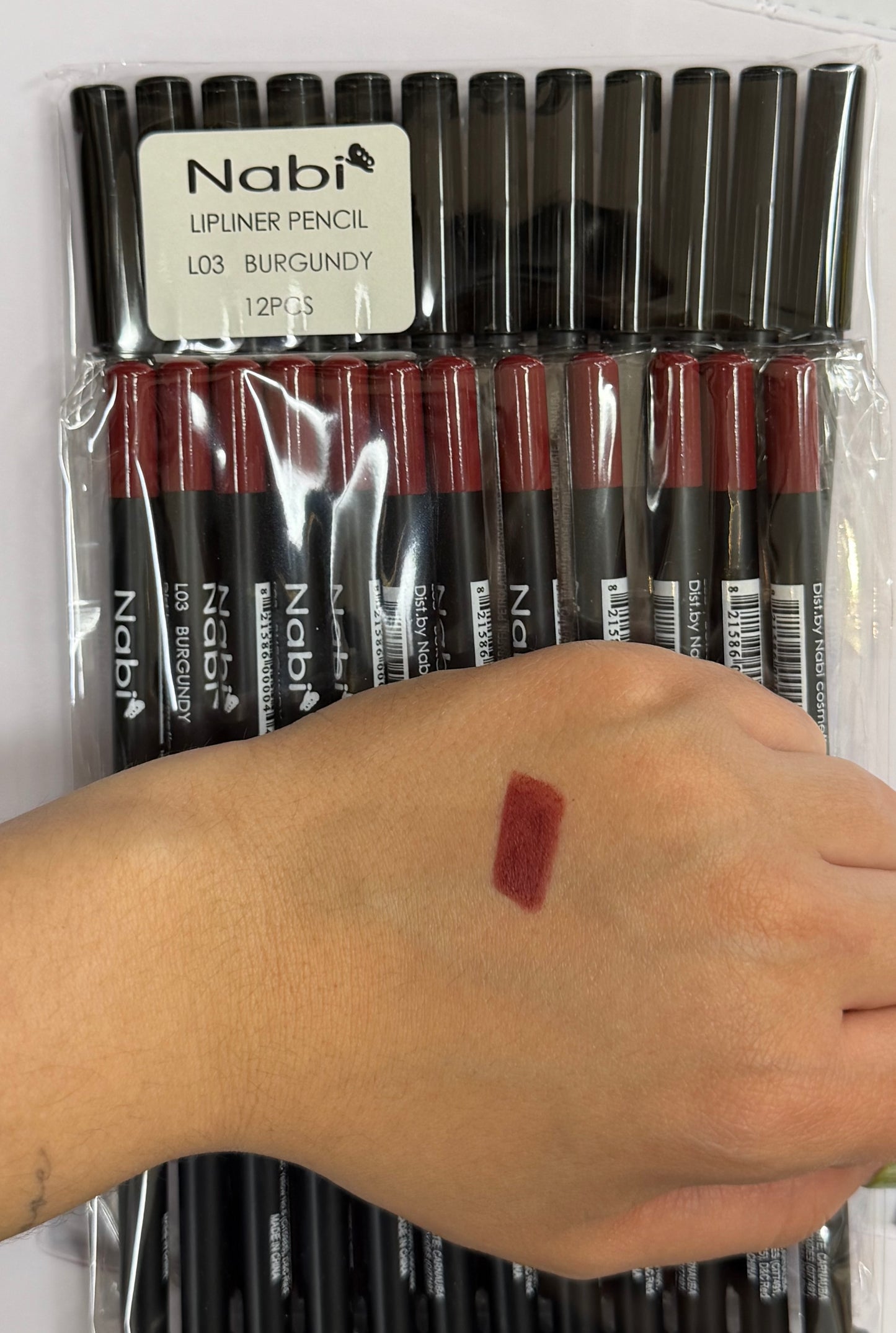 Lápiz delineador de labios NABI / Paquete de 12 unidades