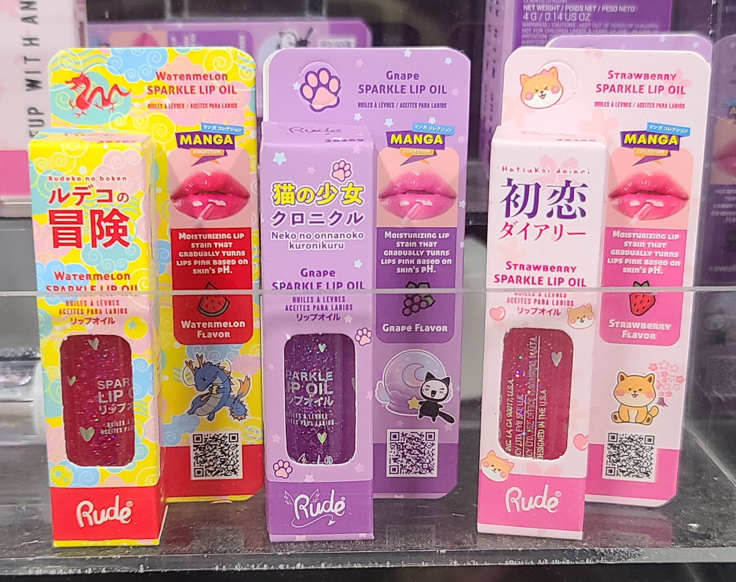 RUDE - MANGA SPARKLE LIP OIL