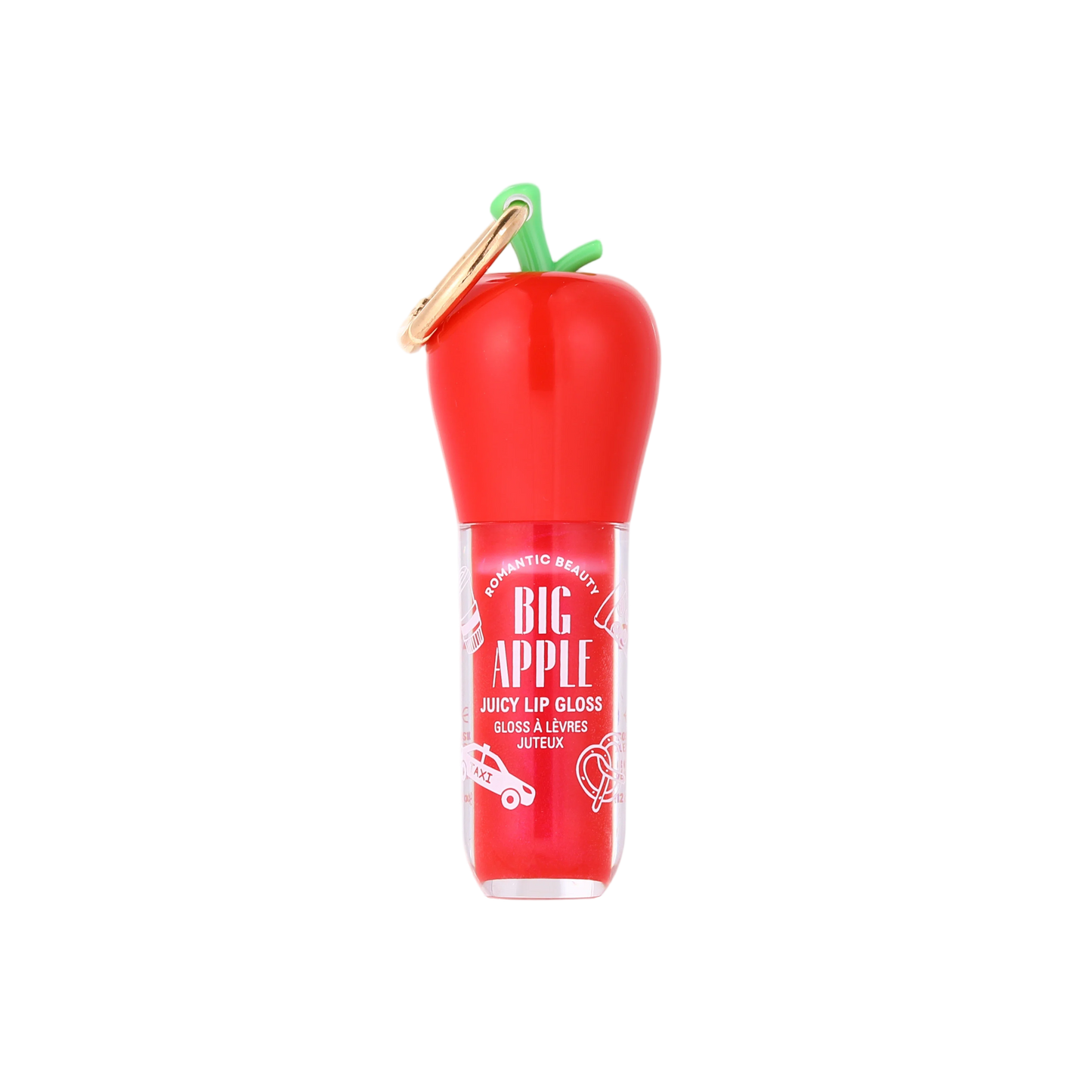 ROMANTIC BEAUTY Big Apple Juicy Keychain Lipgloss / 12pcs Display