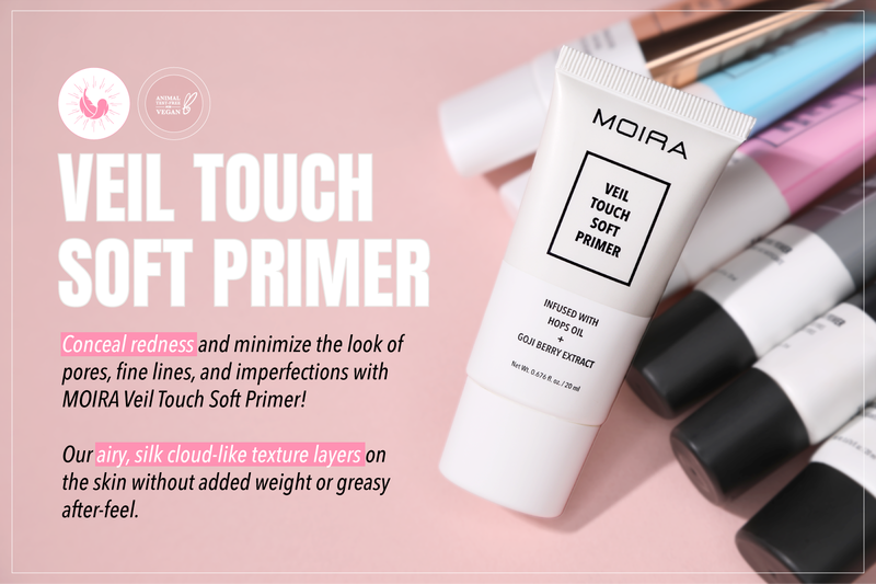 MOIRA Complete Facial Primer Veil Touch Soft Primer #CFP005 | 3pcs Box