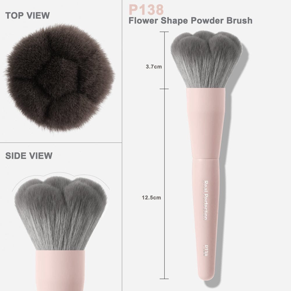 REAL PERFECTION Pink Sakura Makeup Brush w/Display 132pcs Display