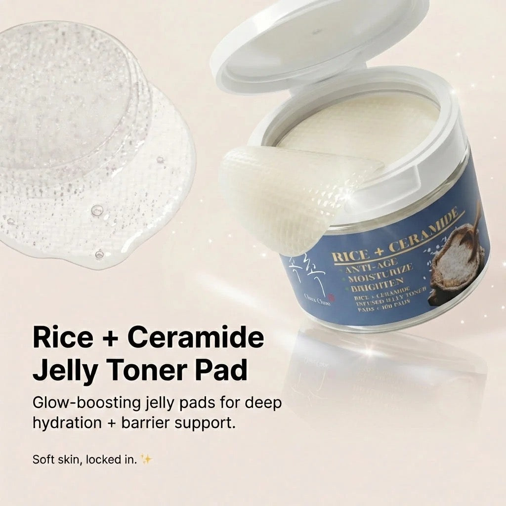 CHOC CHOC RICE + CERAMIDE (Jelly Toner Pads) / 3pcs pack