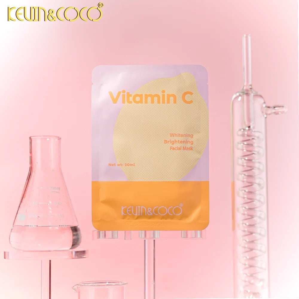 KEVIN&COCO Facial Mask - Vitamin C / 12pack