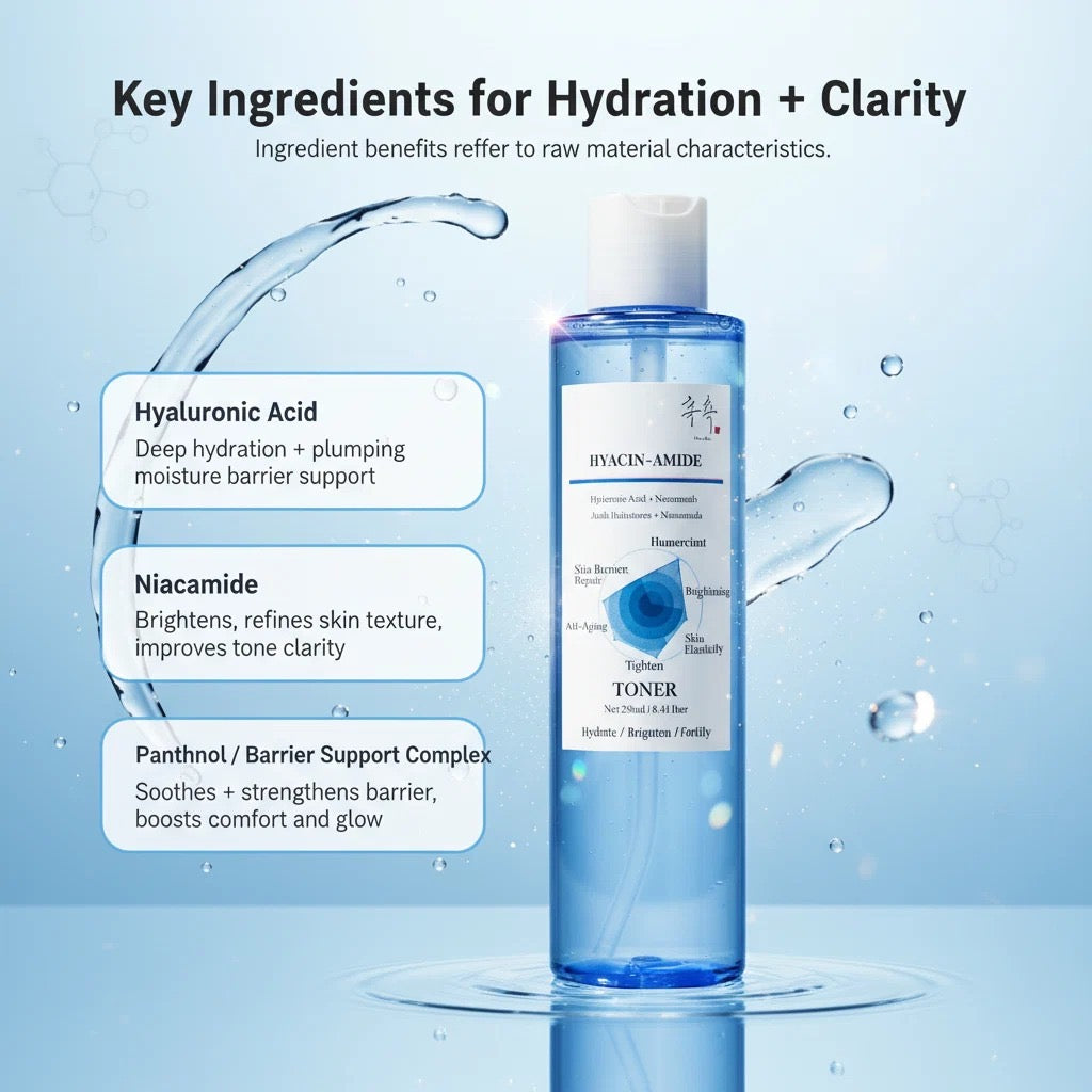 CHOC CHOC HYACIN-AMIDE Toner (Hyaluronic Acid + Niacinamide) / 3pcs Pack