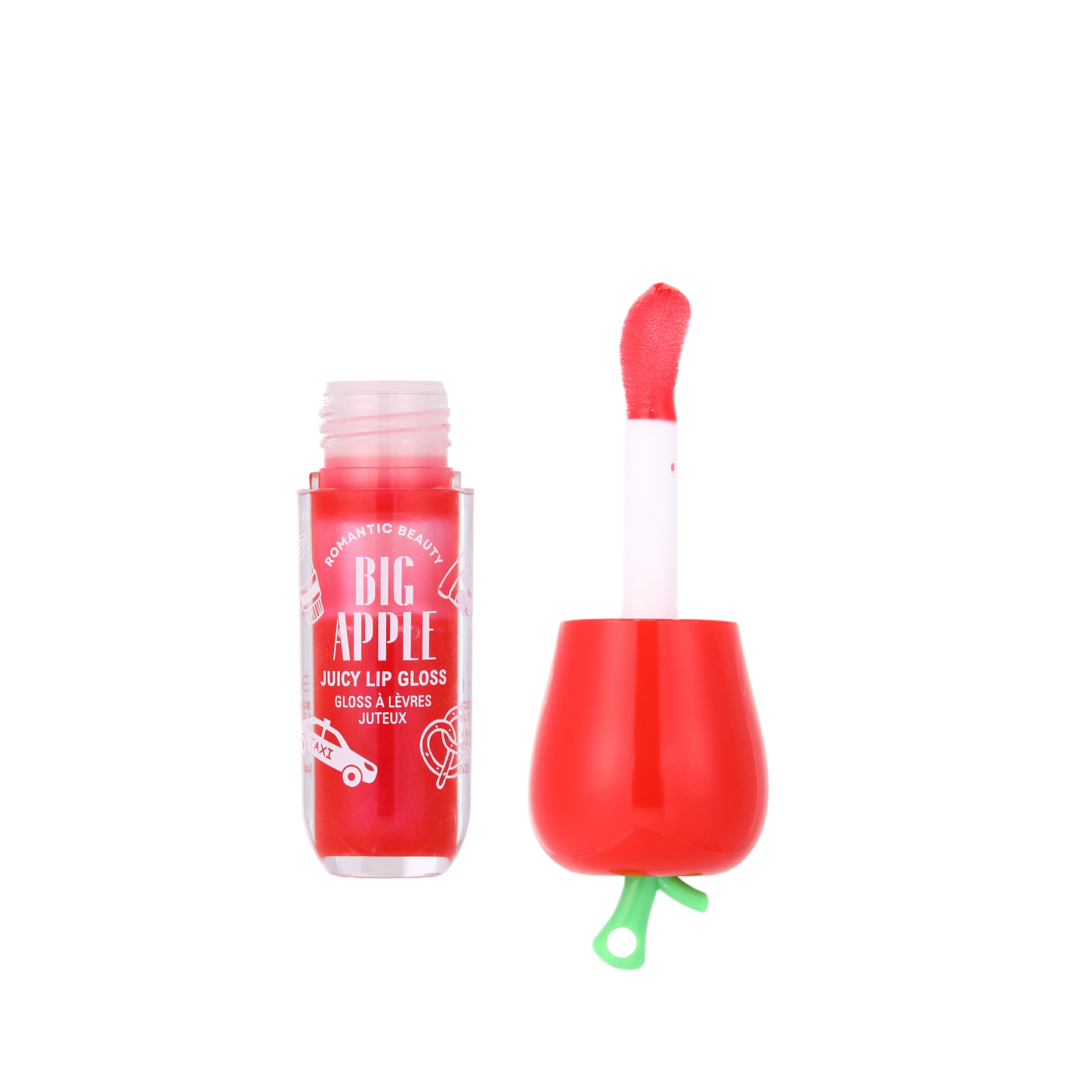 ROMANTIC BEAUTY Big Apple Juicy Keychain Lipgloss / 12pcs Display