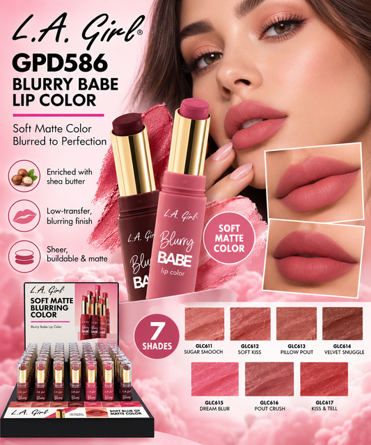 LA GIRL Soft Matte Blurring BABE Lip Color / 42pcs Display