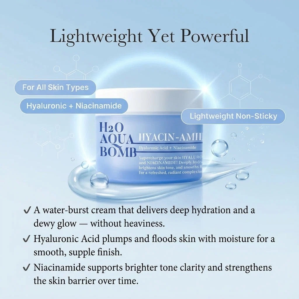 CHOC CHOC HYACIN-AMIDE (Hyaluronic Acid + Niacinamide) H2O AQUA BOMB Moisturizing / 3pcs pack