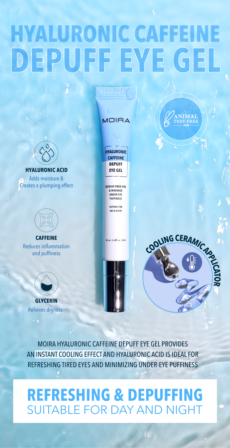 MOIRA Hyaluronic Caffeine Depuff Eye Gel #HYG001 | 3pcs Box