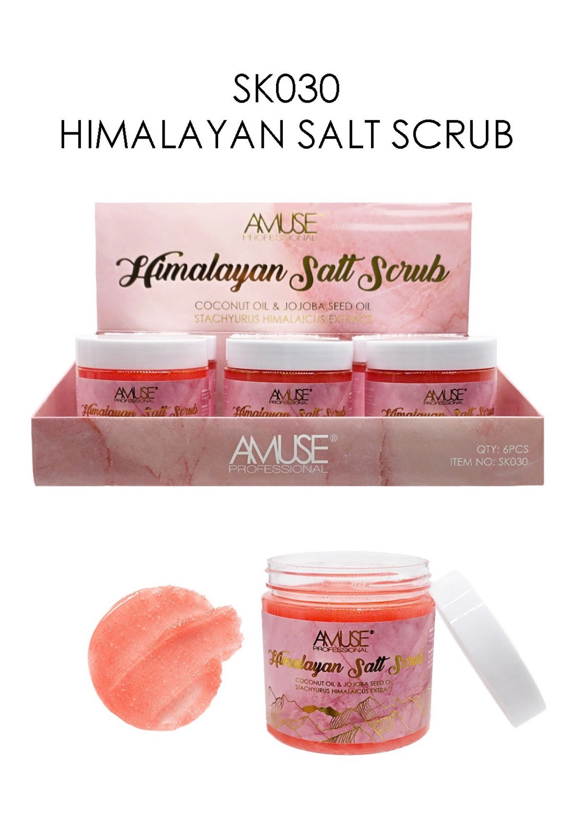 AMUSE Himalayan Salt Scrub / 12pc Display