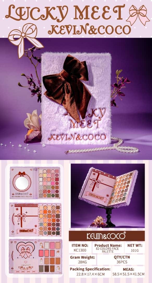 KEVIN&COCO Lucky Meet 82 Colors Face Palette
