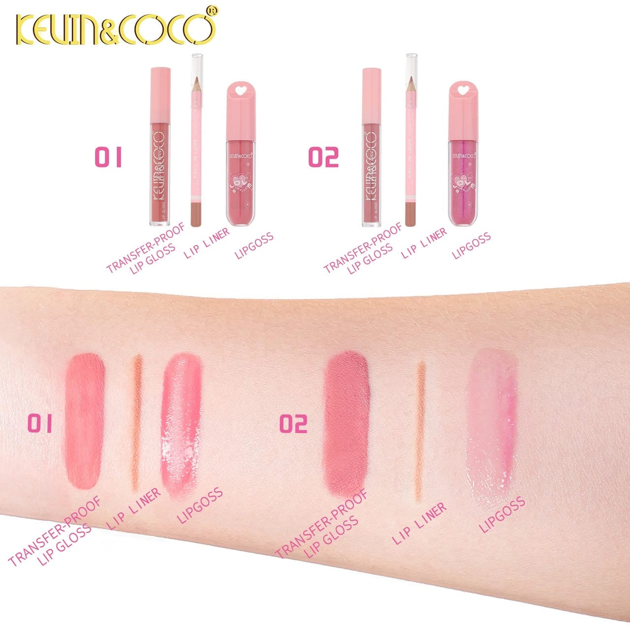 KEVIN&COCO Fall In Love Lip Set / 6pcs Display