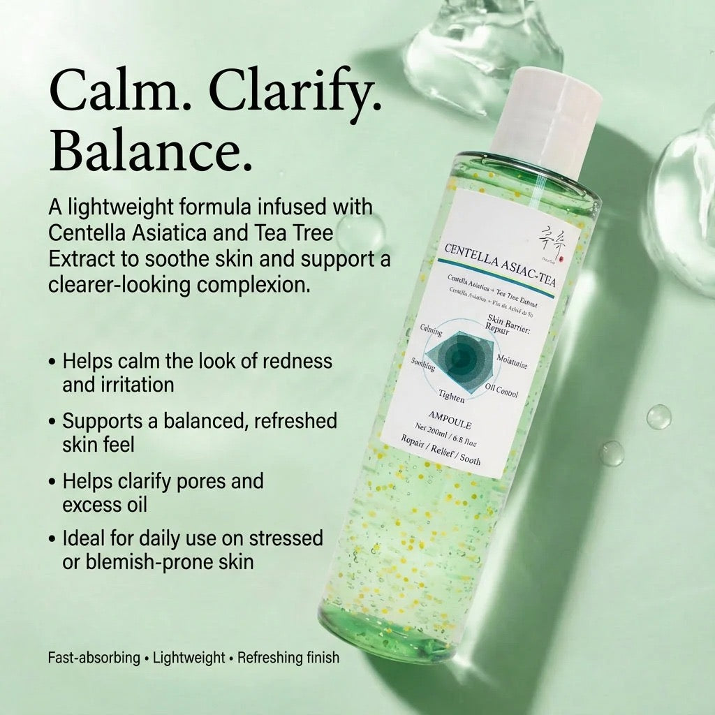 CENTELLA ASIAC-TEA (Centella Asiatica + Tea Tree Extract) Ampoule / 3pc pack