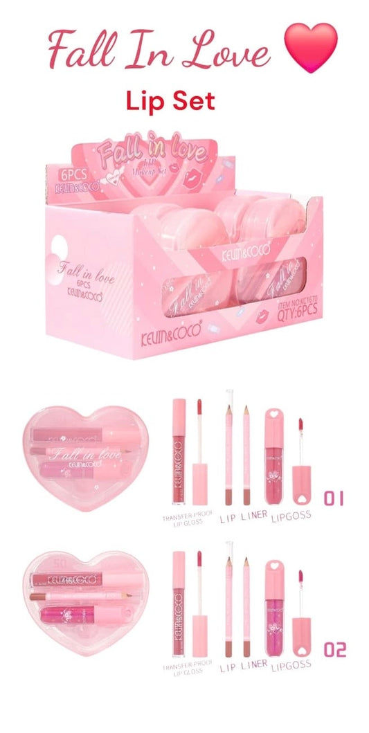 KEVIN&COCO Fall In Love Lip Set / 6pcs Display