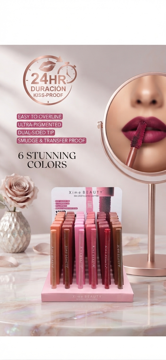 XIME BEAUTY Ink Liner 12hr Kiss-Proof / 36pcs Display