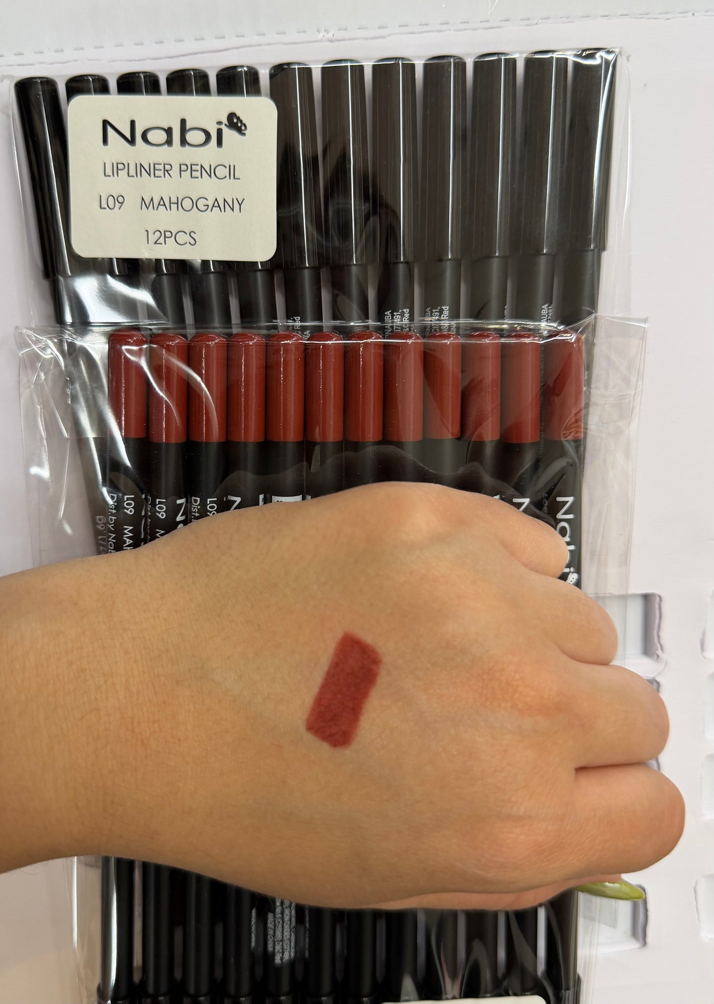 Lápiz delineador de labios NABI / Paquete de 12 unidades