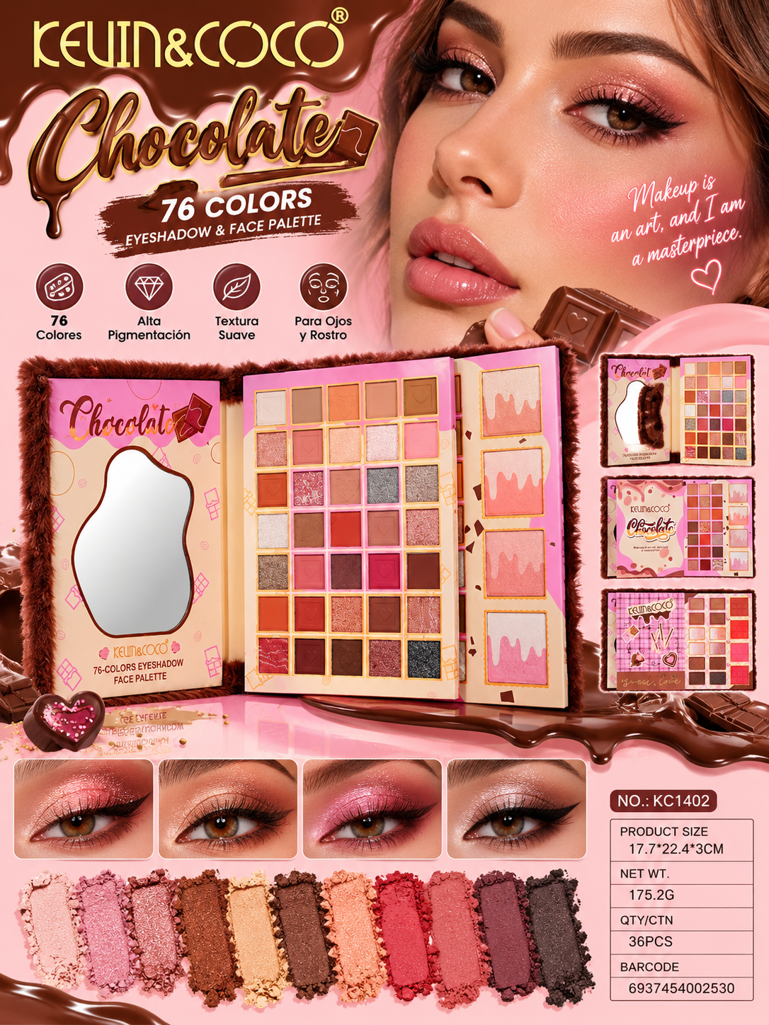 KEVIN&COCO Chocolate Face Palette