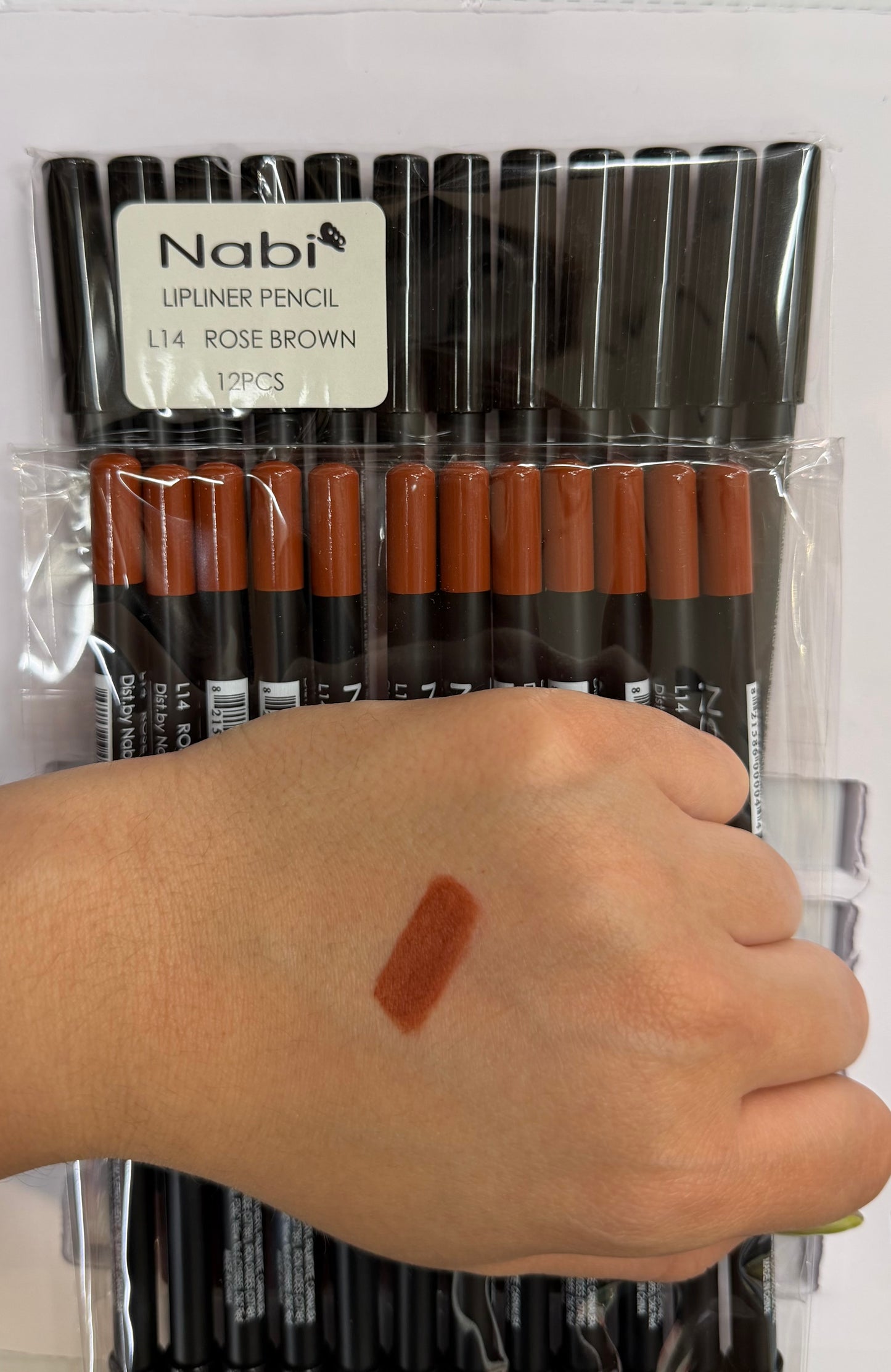 Lápiz delineador de labios NABI / Paquete de 12 unidades