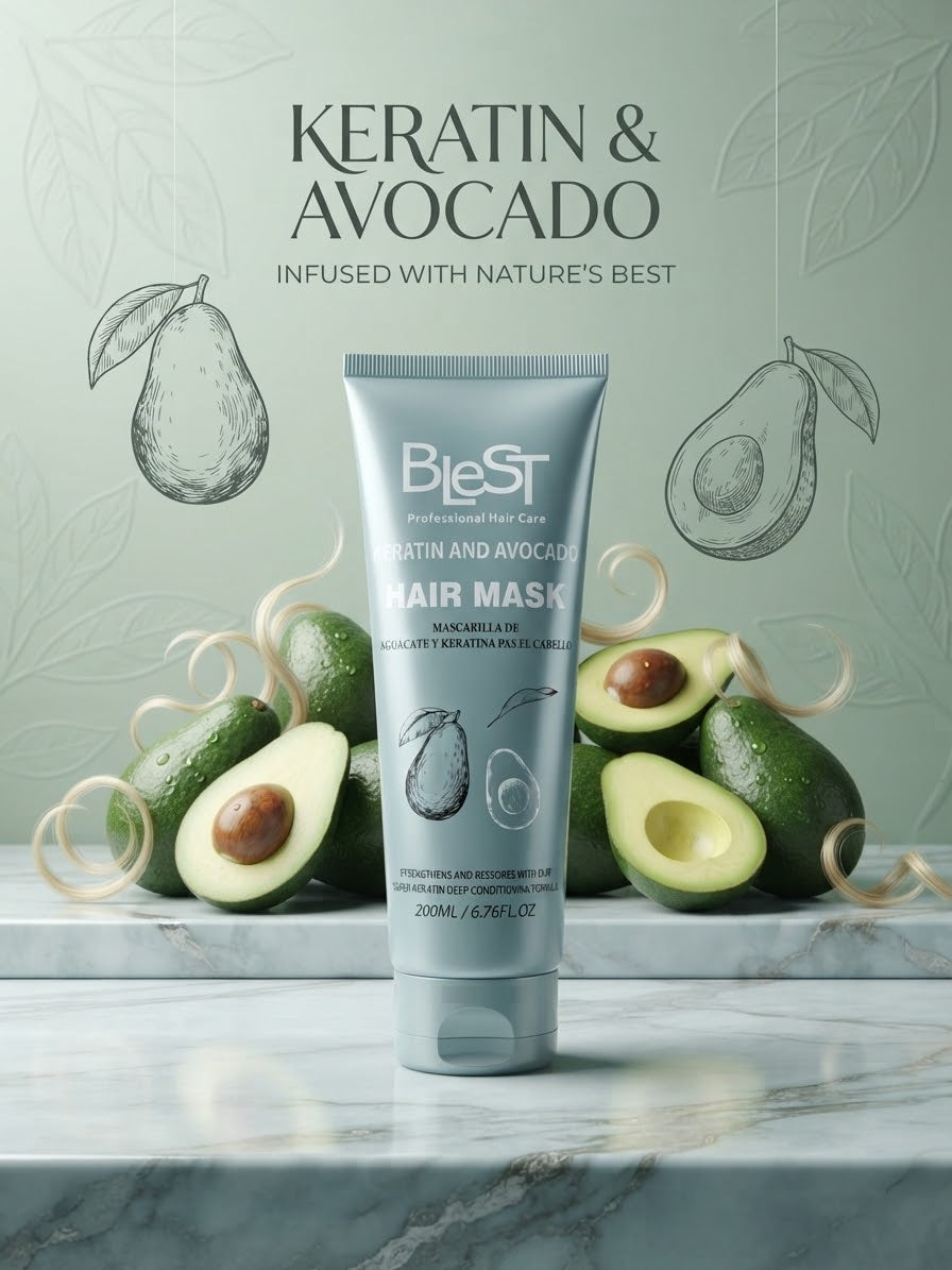 BLEST Hair Mask - Keratin & Avocado / 3pcs Pack