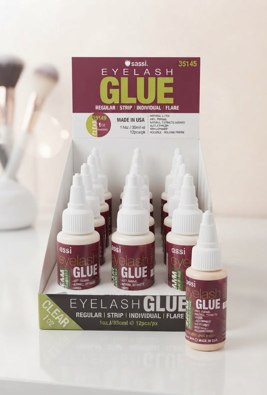SASSI Eyelashe Glue Clear 1 oz / 12pc Display