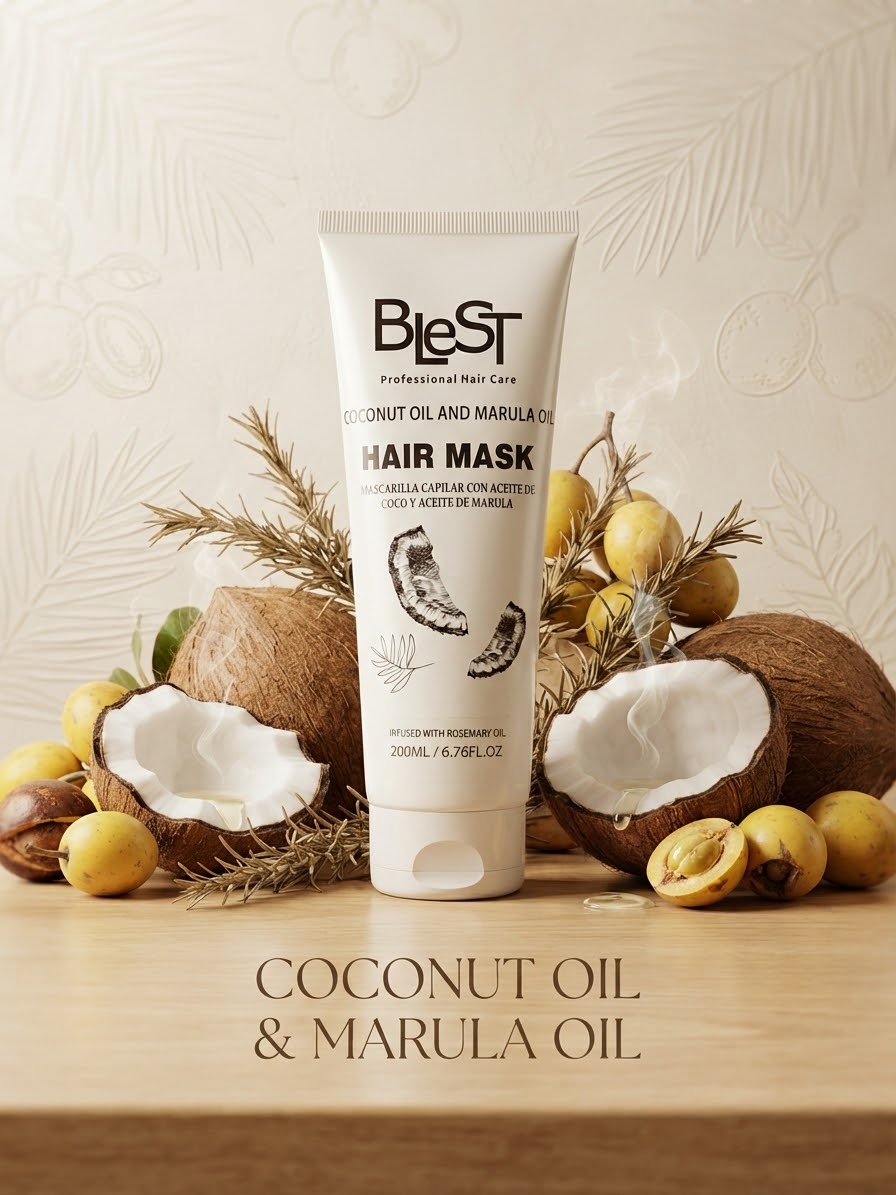 BLEST Hair Mask - Coconut & Marula  Oil / 3pcs Pack