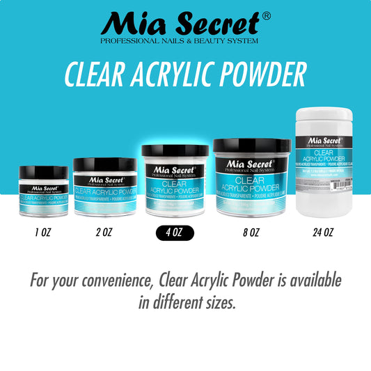 MIA SECRET - CLEAR ACRYLIC POWDER - PL-470C 5LBS