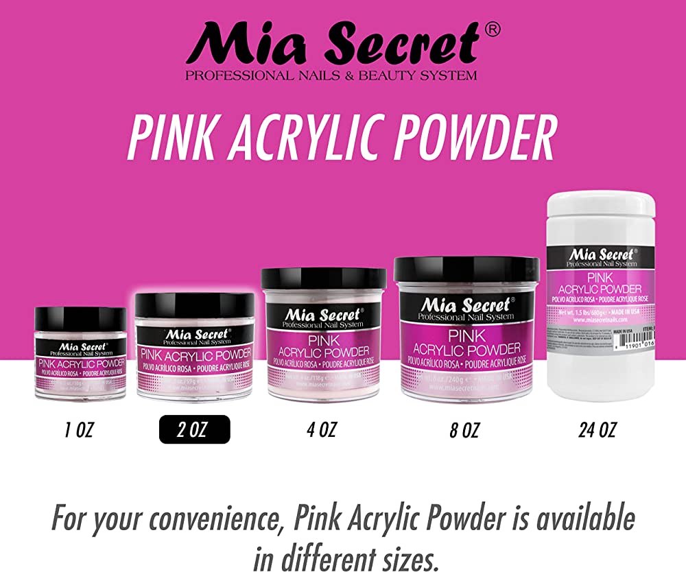 MIA SECRET - PINK ACRYLIC POWDER - 5 LBS - PL-470P