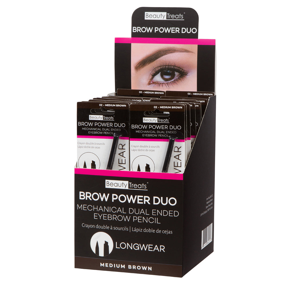 Beauty Treats - #842-1 Brow Powder Duo - Eyebrow Pencil Longwear / 24pcs Display