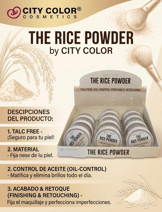 CITY COLORS  The Rice Setting Powder #F-0100 / 12pcs Display
