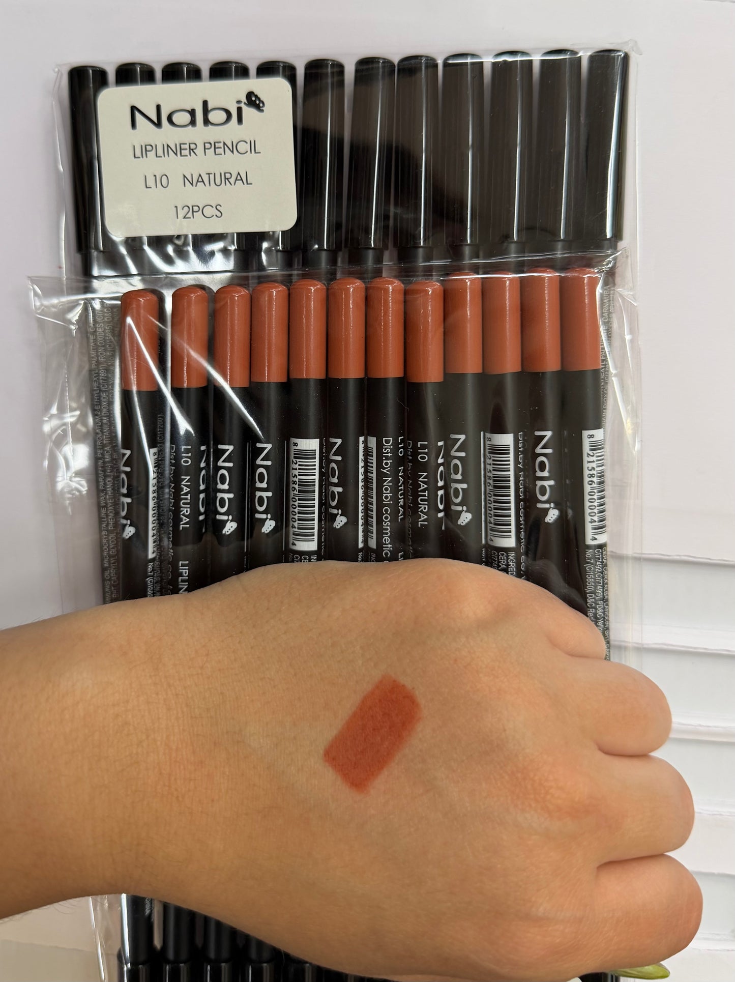 Lápiz delineador de labios NABI / Paquete de 12 unidades