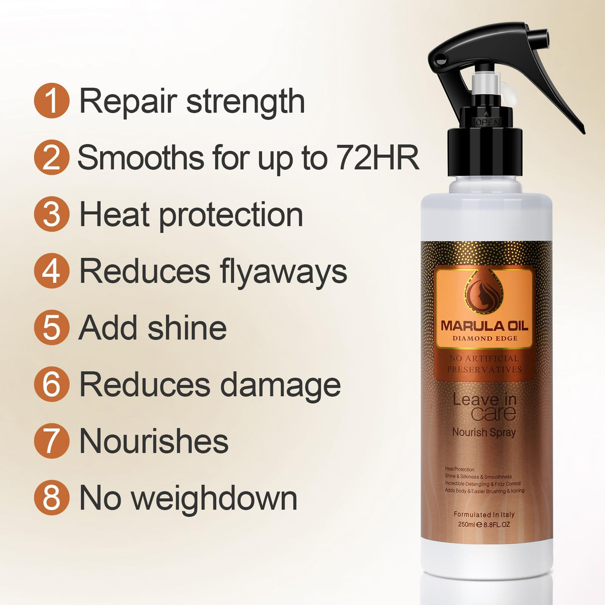 DIAMOND EDGE Marula Oil - Leave in Care 250ml