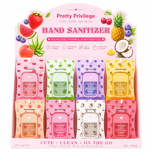 PRETTY PREVILEGE Hand Sanitizer / 24pcs Display