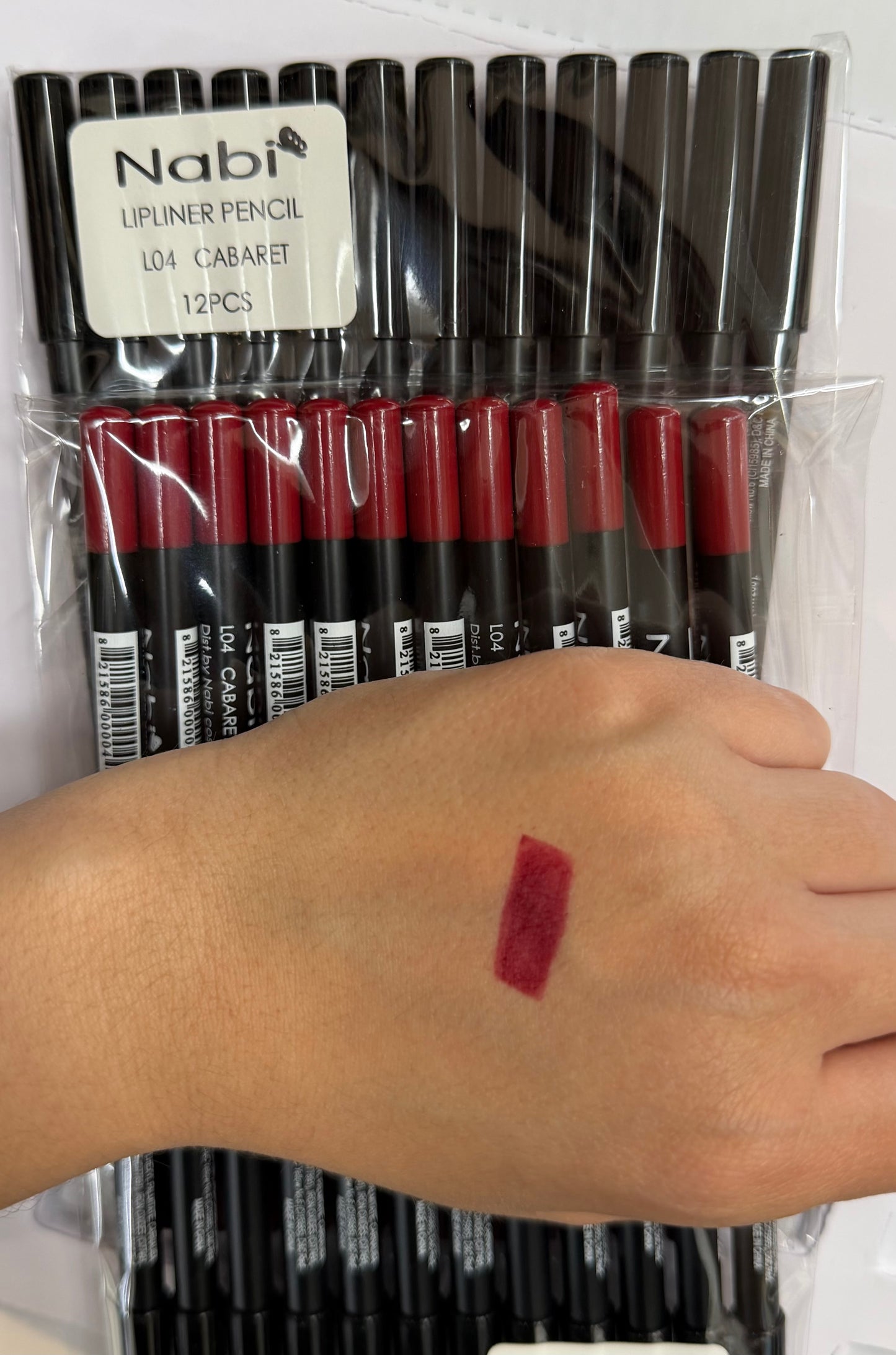 Lápiz delineador de labios NABI / Paquete de 12 unidades