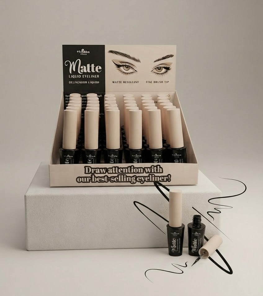 ITALIA DELUXE Matte Liquid Eyeliner #2309 / 36pcs Display