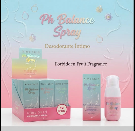 XIME SKIN Ph Balance Spray - Intimate Deodorant / 12pcs Box