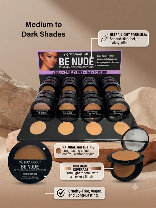 CITY COLORS Matte Finish Press Powder Set B / 24pcs Display