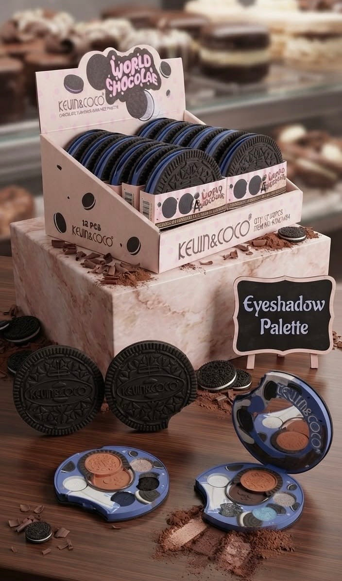 KEVIN&COCO World Chocolate Eyeshadow Palette / 12pcs Display