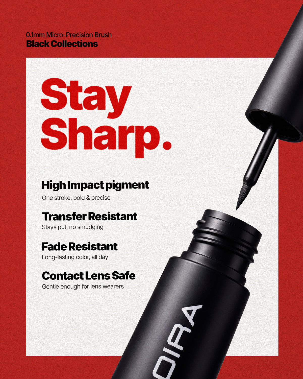 MOIRA 24hr INK Dip Liner (001 Black)