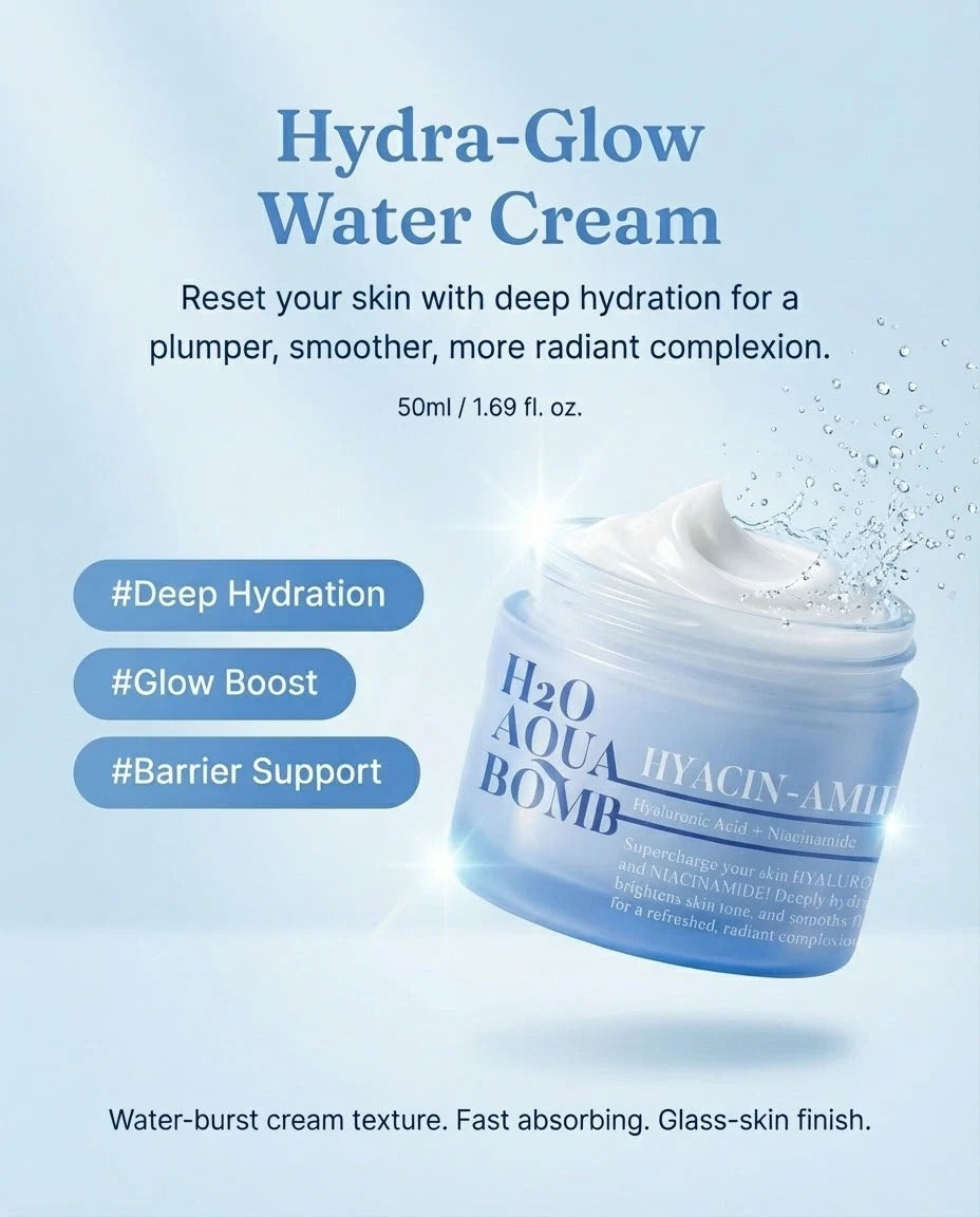 CHOC CHOC HYACIN-AMIDE (Hyaluronic Acid + Niacinamide) H2O AQUA BOMB Moisturizing / 3pcs pack