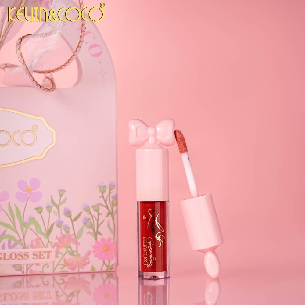 Set de Brillo Labial KEVIN&COCO / Exhibidor de 6 Unidades