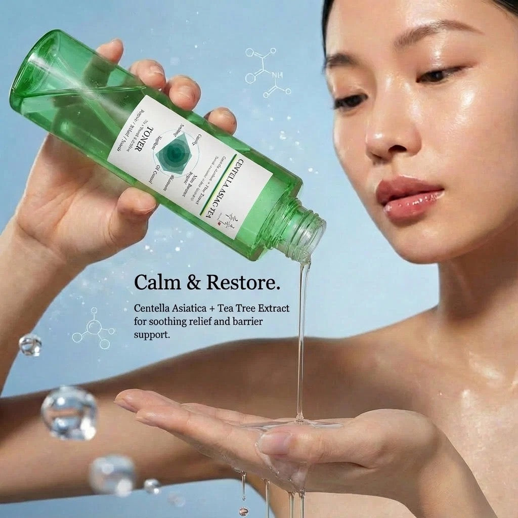 CHOC CHOC CENTELLA ASAIC-TEA (Centella Asiatica + Tea Tree Extract) Toner / 3pcs Pack