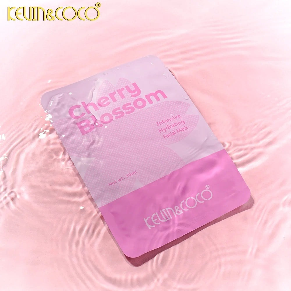 KEVIN&COCO Facial Mask - Cherry Blossom / 12pack