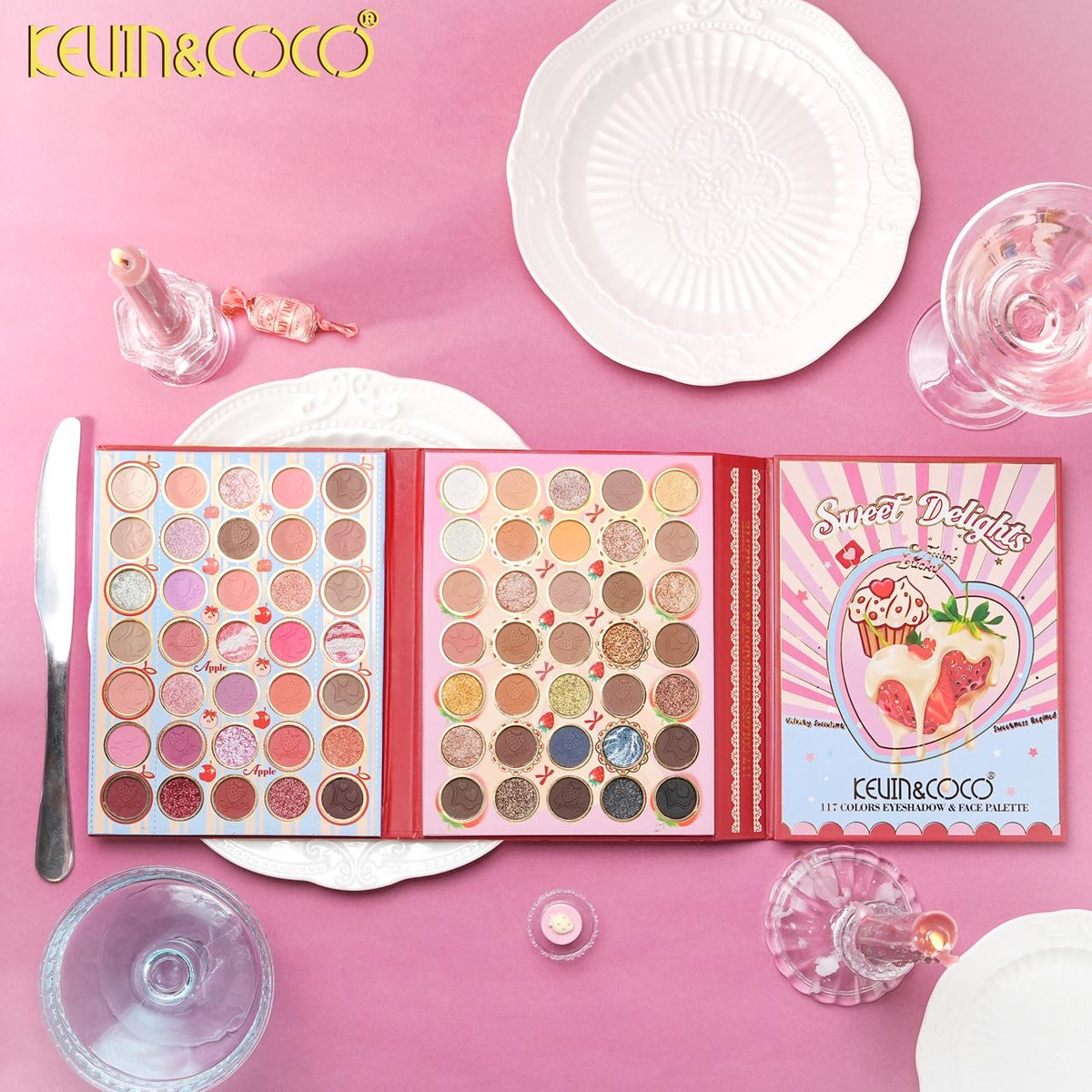 KEVIN&COCO Apple Pie Eyeshadow & Face Palette